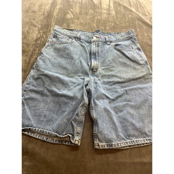 Men's Light Wash 550 Levi’s Denim Shorts Size 38 Relaxed Fit - Picture 1 of 6